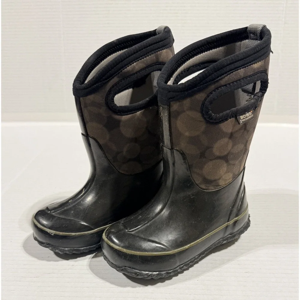 BOGS Classic Rain - Infants Black Waterproof Boots - Size 8